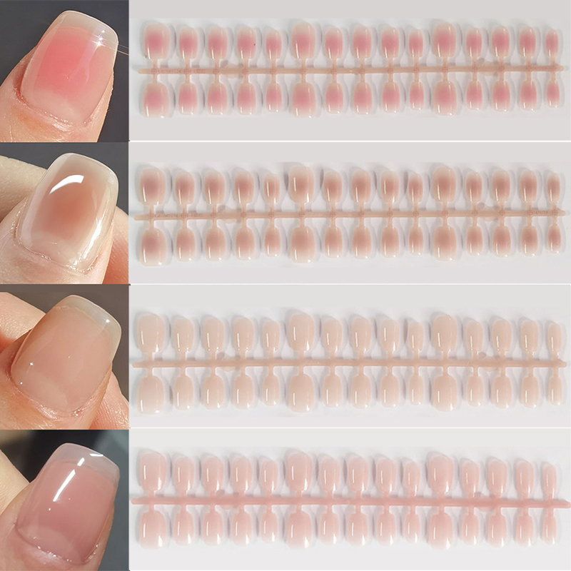그라디언트 가짜 손톱, 프렌치 블러시 누드 네일, 방수 - Nail Art Pink 리뷰 및 가격
