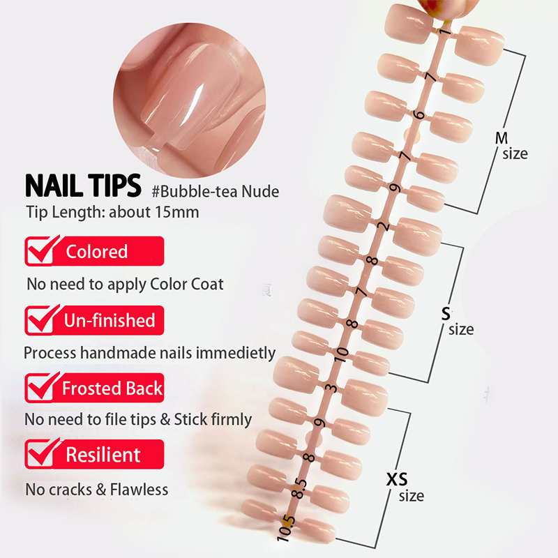 그라디언트 가짜 손톱, 프렌치 블러시 누드 네일, 방수 - Nail Art Pink 리뷰 및 가격