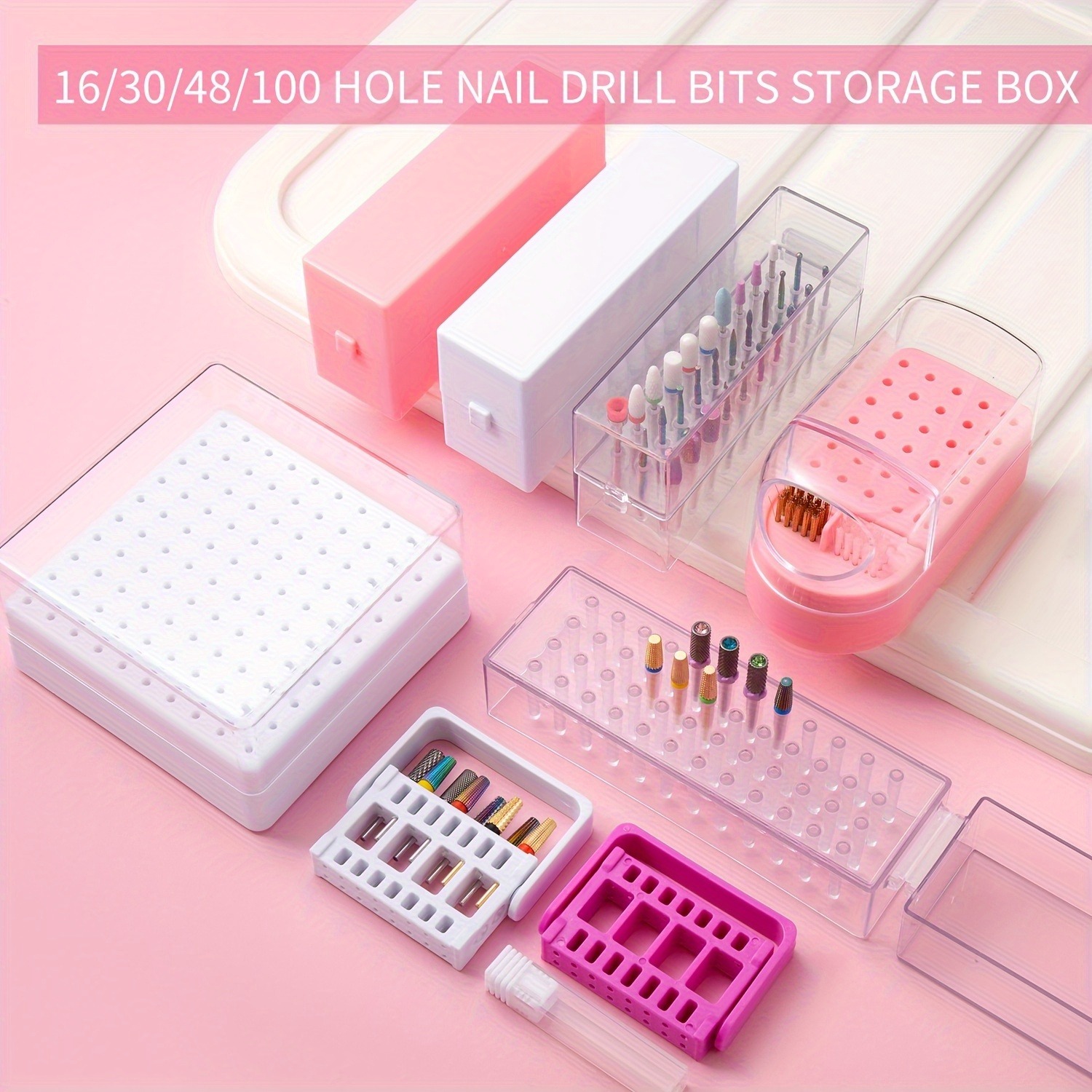 30/100 홀 1PC 다양한 스타일의 휴대용 주최자, - Nail Drill Machine 리뷰 및 가격