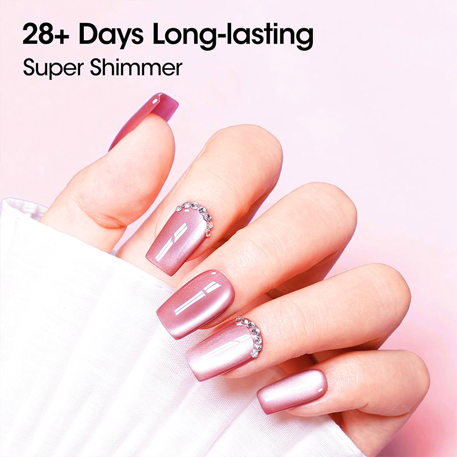 핑크 캣 아이 젤 네일 폴리쉬 세미 퍼머넌트 글리터 마 - Nail Art Valentines Day 리뷰 및 가격