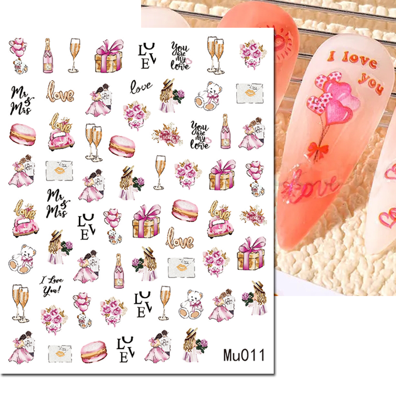 3d 네일 아트 슬라이더 스티커 발렌타인 섹시한 입술  - Nail Art Valentines Day 리뷰 및 가격