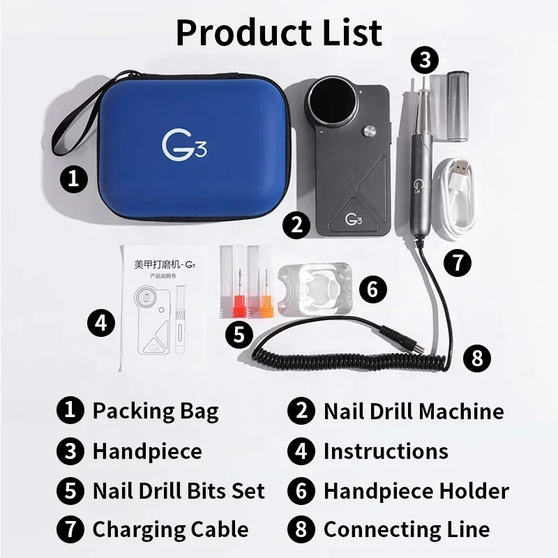 옥시 UV G3 40000rpm 브러시리스 모터 충전식 - Nail Drill Machine 리뷰 및 가격