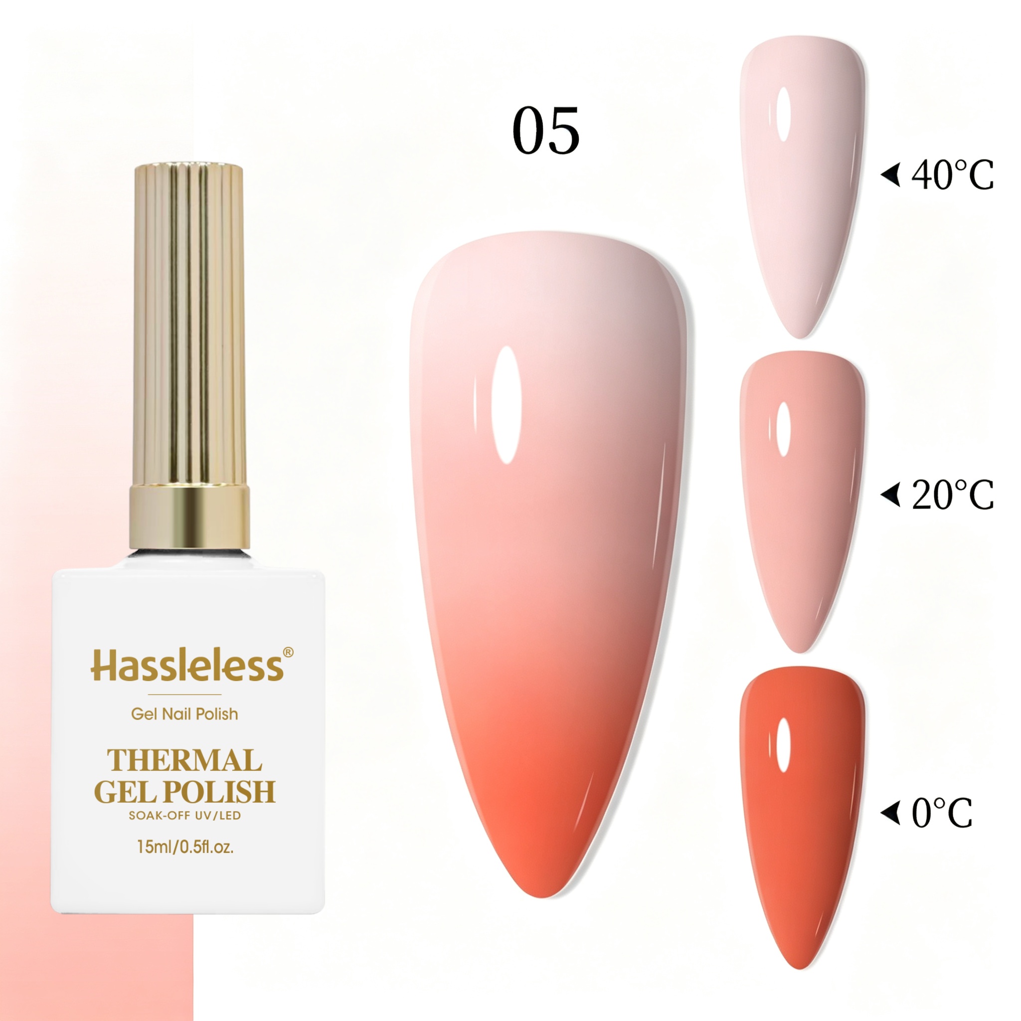 번거로움 없는 누드 오렌지 피치 온도 변화 네일 폴리시 - Nail Art Orange 리뷰 및 가격